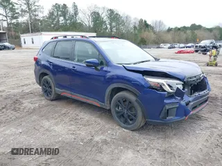 2024 Subaru Forester Sport with VIN JF2SKAEC8RH403364, listed as a IAAI auction lot 41845550 with 33,114 mi miles. Bid and sale history available at carsss.com. Image 1.
