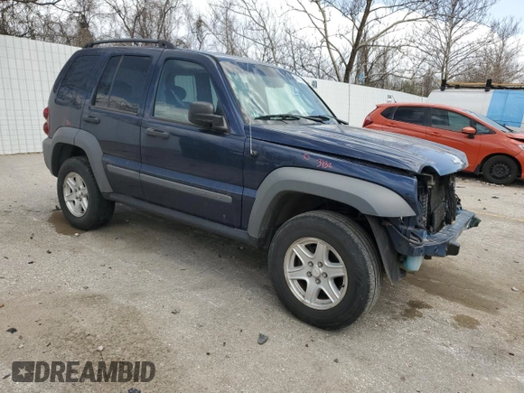 2006 Jeep Liberty Sport with VIN 1J4GL48K66W102244, listed as a Copart auction lot 49631455 with 159,999 mi miles and Salvage Title. Bid and sale history available at carsss.com. Image 4.