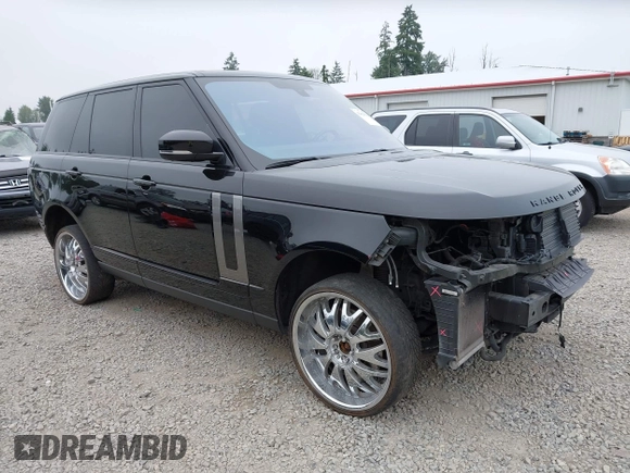 2016 Land Rover Range Rover Supercharged with VIN SALGS2EF3GA277630, listed as a IAAI auction lot 42428358 with 87,981 mi miles and . Bid and sale history available at DreamBid. Image 1.