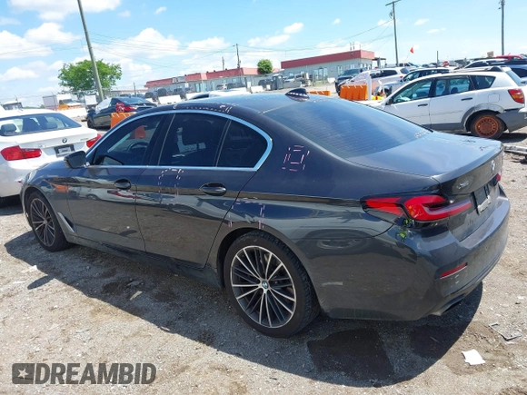 2021 BMW 5 Series 540i xDrive with VIN WBA73BJ02MWW93833, listed as a IAAI auction lot 42160043 with 59,779 mi miles and . Bid and sale history available at DreamBid. Image 14.
