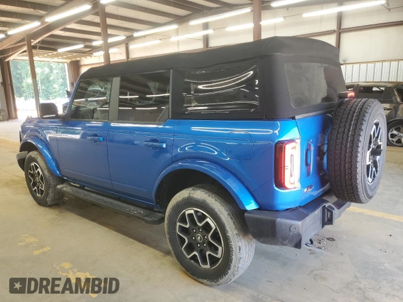 2023 Ford Bronco with VIN 1FMEE5DP2PLB16154, listed as a Copart auction lot 63138085 with 39,193 mi miles and Salvage title. Bid and sale history available at DreamBid. Image 2.