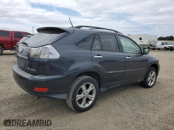 2008 Lexus RX 400h with VIN JTJGW31U282006296, listed as a Copart auction lot 53407115 with 278,712 mi miles and Clean Title. Bid and sale history available at DreamBid. Image 3.
