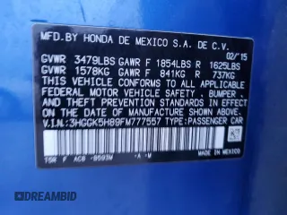 2015 Honda Fit EX-L with VIN 3HGGK5H89FM777557, listed as a Copart auction lot 88644245 with 151,217 mi miles and Salvage Title. Bid and sale history available at carsss.com. Image 12.