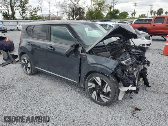 2024 Kia Soul GT-Line with VIN KNDJ53AU3R7896825, listed as a Copart auction lot 50080405 with 12,851 mi miles and Non Repairable. Bid and sale history available at carsss.com. Image 4.