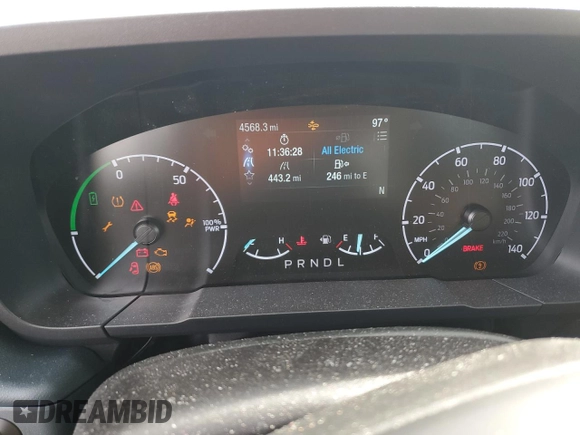 2024 Ford Maverick XLT with VIN 3FTTW8H34RRB36752, listed as a Copart auction lot 57611195 with 4,568 mi miles and Salvage title. Bid and sale history available at DreamBid. Image 9.