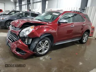 2016 Chevrolet Equinox LTZ with VIN 2GNALDEKXG6232112, listed as a Copart auction lot 48579775 with 173,039 mi miles and Salvage Title. Bid and sale history available at carsss.com. Image 1.