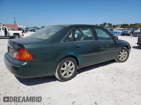 2001 Toyota Avalon XL with VIN 4T1BF28B21U116895, listed as a Copart auction lot 48507255 with 211,361 mi miles and Salvage Title. Bid and sale history available at DreamBid. Image 3.