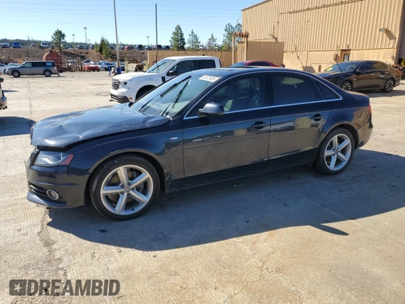 2012 Audi A4 2.0T Premium Plus with VIN WAUEFAFLXCA117463, listed as a Copart auction lot 45972935 with 107,724 mi miles and Salvage Title. Bid and sale history available at carsss.com. Image 1.