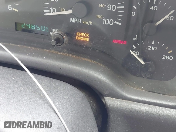 1999 Jeep Cherokee Sport with VIN 1J4FF68S3XL608860, listed as a IAAI auction lot 42777688 with 248,505 mi miles and . Bid and sale history available at DreamBid. Image 7.