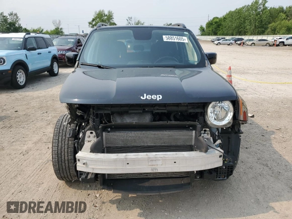 2018 Jeep Renegade Latitude z VIN ZACCJABB9JPH63600, wystawiony jako Copart lot #58851605 z przebiegiem 121 781 mil mil oraz Szkoda całkowita • Salvage title. Historia ofert i sprzedaży dostępna na DreamBid. Obrazek 5.