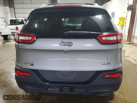 2015 Jeep Cherokee North with VIN 1C4PJMCS2FW634318, listed as a Copart auction lot 53539995 with 188,298 mi miles and Salvage Title. Bid and sale history available at carsss.com. Image 6.