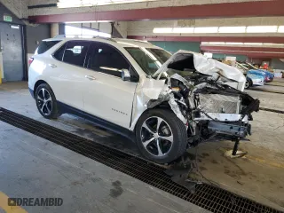 2022 Chevrolet Equinox Premier with VIN 2GNAXNEV6N6125317, listed as a Copart auction lot 87197504 with 38,526 mi miles and Salvage Title. Bid and sale history available at carsss.com. Image 4.