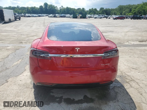 2020 Tesla Model S Long Range with VIN 5YJSA1E25LF412216, listed as a Copart auction lot 62078295 with 45,384 mi miles and Salvage title. Bid and sale history available at DreamBid. Image 6.