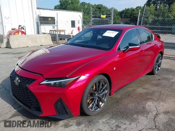 2021 Lexus IS 350 F Sport with VIN JTHGZ1B25M5039117, listed as a IAAI auction lot 42673077 with 52,855 mi miles and . Bid and sale history available at DreamBid. Image 17.