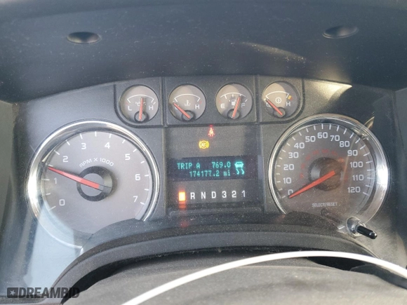 2009 Ford F-150 XL with VIN 1FTRW14819FB12036, listed as a Copart auction lot 89104745 with 174,177 mi miles and Salvage Title. Bid and sale history available at carsss.com. Image 9.