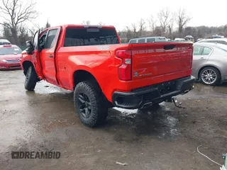 2021 Chevrolet Silverado 1500 LT Trail Boss with VIN 3GCPYFED3MG246645, listed as a IAAI auction lot 41695230 with 73,376 mi miles and . Bid and sale history available at DreamBid. Image 3.