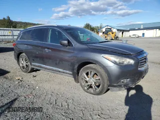 2013 Infiniti JX35 with VIN 5N1AL0MM1DC353646, listed as a Copart auction lot 76325414 with 153,412 mi miles and Clean Title. Bid and sale history available at carsss.com. Image 4.