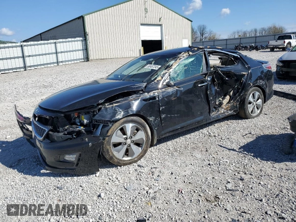 2014 Kia Optima EX with VIN KNAGN4AD3E5072990, listed as a Copart auction lot 50487245 with Not provided miles and Salvage title. Bid and sale history available at DreamBid. Image 1.