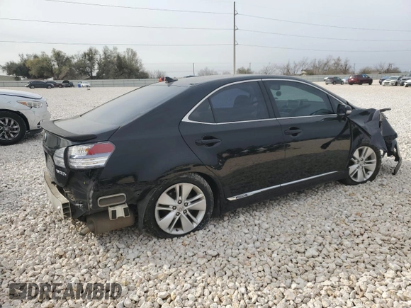 2010 Lexus HS 250h with VIN JTHBB1BA3A2033383, listed as a Copart auction lot 44332904 with 116,641 mi miles and Salvage Title. Bid and sale history available at DreamBid. Image 3.