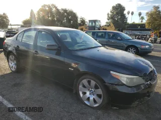 2006 BMW 5 Series 530i with VIN WBANE73506CM41414, listed as a Copart auction lot 75316884 with 177,977 mi miles and Salvage Title. Bid and sale history available at carsss.com. Image 4.