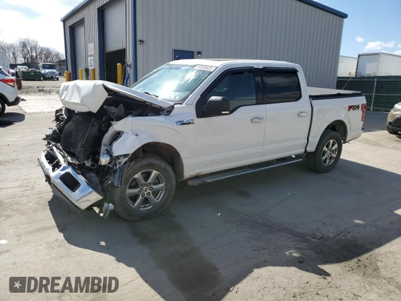 2019 Ford F-150 XL with VIN 1FTEW1E44KFA84586, listed as a Copart auction lot 50555625 with 204,126 mi miles and Salvage Title. Bid and sale history available at carsss.com. Image 1.