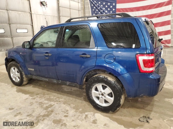 2008 Ford Escape XLT with VIN 1FMCU03108KC82318, listed as a Copart auction lot 51937605 with 178,011 mi miles and Salvage Title. Bid and sale history available at carsss.com. Image 2.