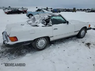 1986 Mercedes-Benz 560 SL with VIN WDBBA48D8GA042178, listed as a Copart auction lot 41809525 with 80,788 mi miles and Salvage Title. Bid and sale history available at DreamBid. Image 3.