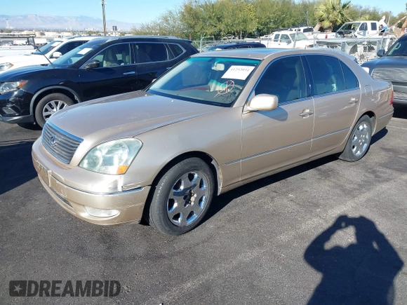 2001 Lexus LS 430 with VIN JTHBN30F110040314, listed as a IAAI auction lot 41292034 with Not Provided miles. Bid and sale history available at carsss.com. Image 2.