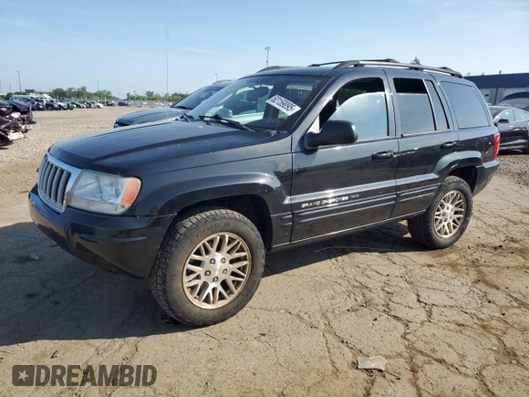 2004 Jeep Grand Cherokee Limited с VIN 1J8GW58N04C328283, выставлен на аукционе Copart как лот 62159095 с пробегом 147 593 миль миль и Списание • Salvage title. История ставок и продаж доступна на DreamBid. Изображение 1.