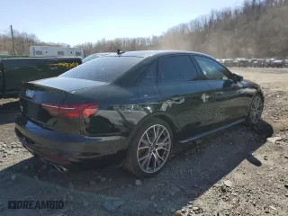 2021 Audi S4 Premium Plus with VIN WAUB4AF44MA027812, listed as a Copart auction lot 52700345 with 28,053 mi miles and Salvage Title. Bid and sale history available at carsss.com. Image 3.