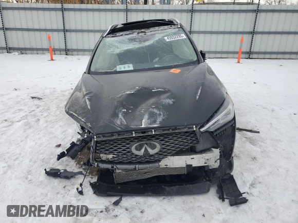 2021 Infiniti QX50 Luxe with VIN 3PCAJ5BB0MF114729, listed as a Copart auction lot 45932295 with Not Provided miles and Salvage Title. Bid and sale history available at DreamBid. Image 5.