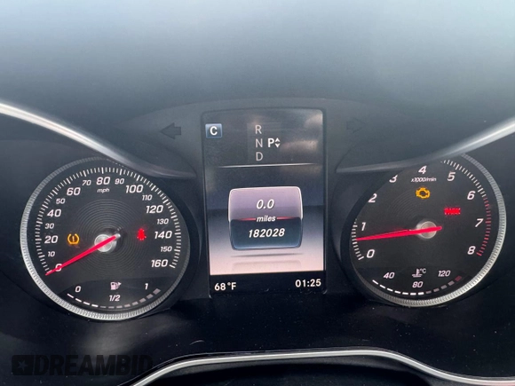 2016 Mercedes-Benz C 300 Luxury with VIN 55SWF4KB9GU114622, listed as a Copart auction lot 65274885 with 182,028 mi miles and Clean title. Bid and sale history available at DreamBid. Image 8.