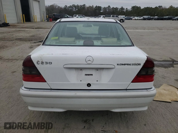 2000 Mercedes-Benz C 230 Kompressor with VIN WDBHA24G6YF928020, listed as a Copart auction lot 89279935 with Not Provided miles and Salvage Title. Bid and sale history available at carsss.com. Image 6.