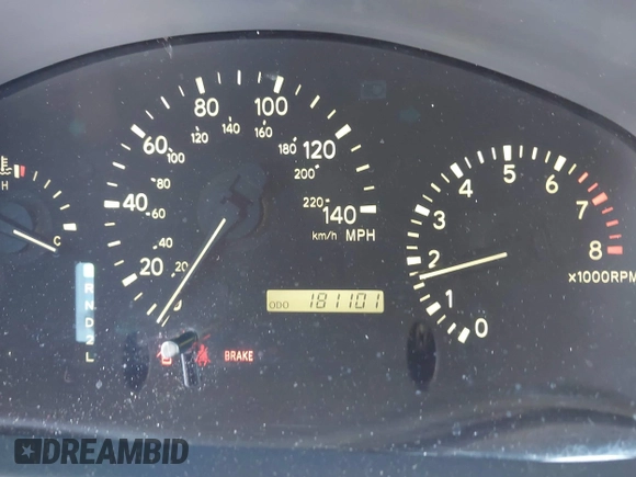 2000 Lexus RX 300 with VIN JT6GF10U1Y0064315, listed as a IAAI auction lot 41895871 with 181,101 mi miles. Bid and sale history available at carsss.com. Image 7.