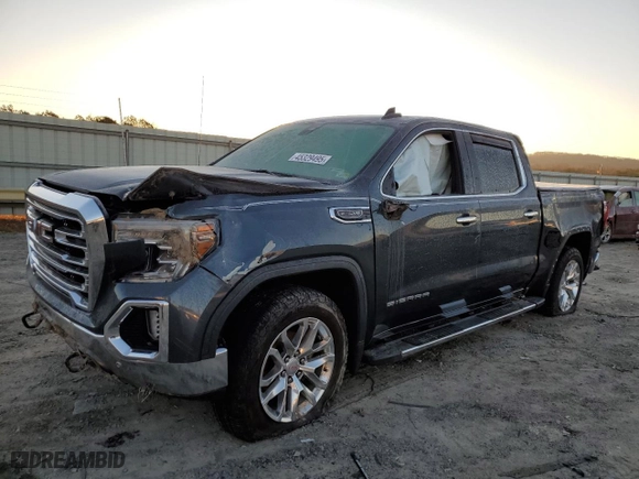 2019 GMC Sierra 1500 SLT with VIN 1GTU9DEDXKZ184405, listed as a Copart auction lot 45329495 with 144,861 mi miles and Salvage Title. Bid and sale history available at carsss.com. Image 1.