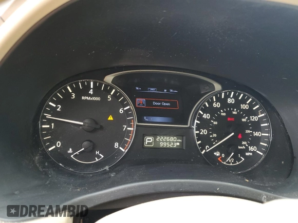 2015 Nissan Pathfinder Platinum with VIN 5N1AR2MM1FC601911, listed as a Copart auction lot 59238095 with 222,680 mi miles and Salvage title. Bid and sale history available at DreamBid. Image 9.
