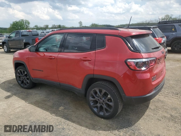 2021 Jeep Compass 80th Anniversary with VIN 3C4NJDEBXMT532899, listed as a Copart auction lot 55304905 with 44,299 mi miles and Salvage title. Bid and sale history available at DreamBid. Image 2.