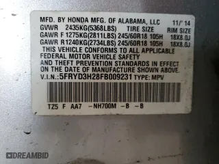 2015 Acura MDX with VIN 5FRYD3H28FB009231, listed as a Copart auction lot 51919065 with 122,636 mi miles and Salvage Title. Bid and sale history available at carsss.com. Image 13.