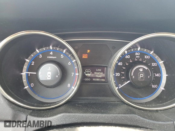 2012 Hyundai Sonata SE with VIN 5NPEC4AB7CH414288, listed as a Copart auction lot 51987105 with 98,385 mi miles and Salvage Title. Bid and sale history available at carsss.com. Image 9.
