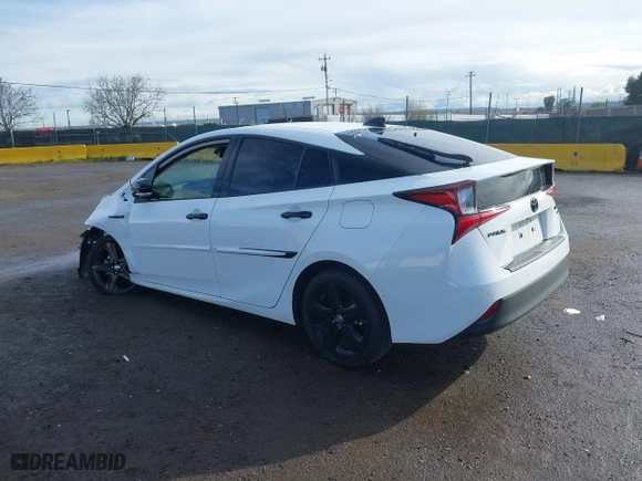 2022 Toyota Prius L Eco with VIN JTDKAMFU6N3169839, listed as a IAAI auction lot 41788781 with 60,304 mi miles. Bid and sale history available at carsss.com. Image 3.