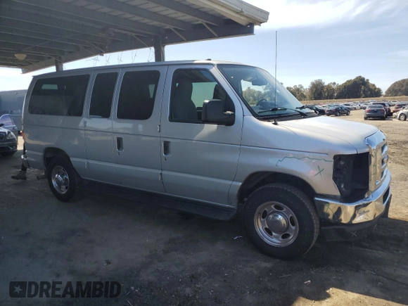 2010 Ford Econoline Passenger XL with VIN 1FMNE1BW3ADA25124, listed as a Copart auction lot 56899235 with 244,010 mi miles and Salvage title. Bid and sale history available at DreamBid. Image 4.