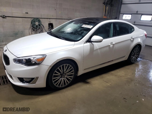 2014 Kia Cadenza Premium with VIN KNALN4D72E5125294, listed as a Copart auction lot 53918175 with 128,371 mi miles and Clean Title. Bid and sale history available at carsss.com. Image 1.