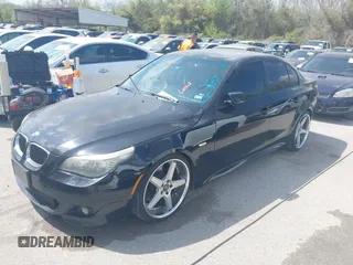 2008 BMW 5 Series 550i with VIN WBANW53548CT50425, listed as a IAAI auction lot 41886236 with 137,315 mi miles. Bid and sale history available at carsss.com. Image 2.