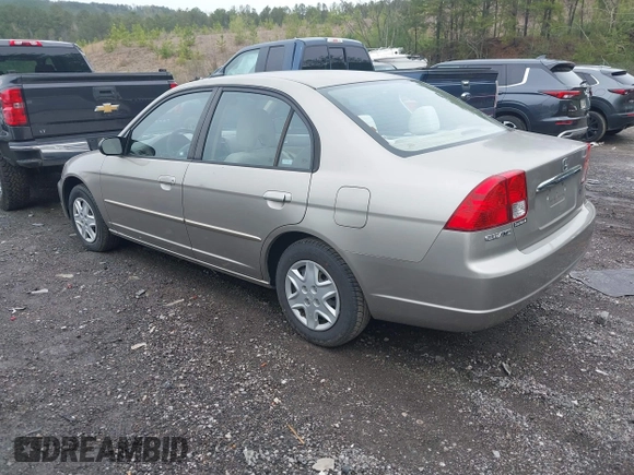 2003 Honda Civic LX z VIN 2HGES16513H521724, wystawiony jako IAAI lot #41807425 z przebiegiem 201 049 mil mil oraz . Historia ofert i sprzedaży dostępna na DreamBid. Obrazek 3.