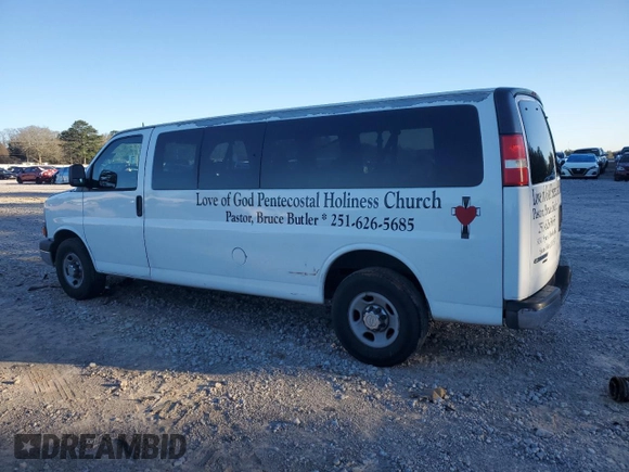 2013 Chevrolet Express Passenger LT с VIN 1GAZG1FG9D1113161, выставлен на аукционе Copart как лот 46314085 с пробегом 134 960 миль миль и Списание • Salvage title. История ставок и продаж доступна на DreamBid. Изображение 2.