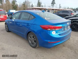 2017 Hyundai Elantra Limited with VIN 5NPD84LF6HH197255, listed as a IAAI auction lot 41761784 with 61,817 mi miles. Bid and sale history available at carsss.com. Image 3.