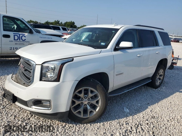 2017 GMC Yukon SLT with VIN 1GKS1BKC2HR295235, listed as a Copart auction lot 66477894 with 0 mi miles and Salvage Title. Bid and sale history available at carsss.com. Image 1.