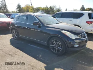 2014 Infiniti QX50 Journey with VIN JN1BJ0HR6EM190754, listed as a Copart auction lot 74960904 with 106,140 mi miles and Non Repairable. Bid and sale history available at carsss.com. Image 4.