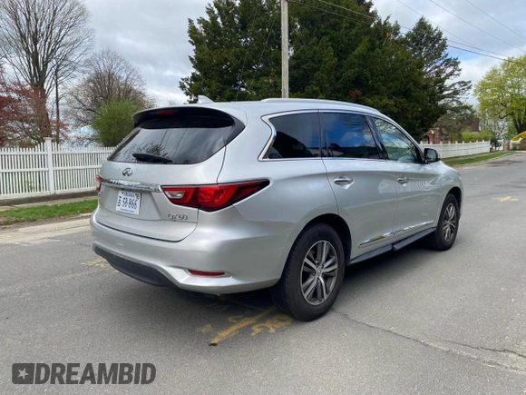 2016 Infiniti QX60 with VIN 5N1AL0MMXGC5185, listed as a Copart auction lot 54984865 with 87,570 mi miles and Clean Title. Bid and sale history available at DreamBid. Image 4.