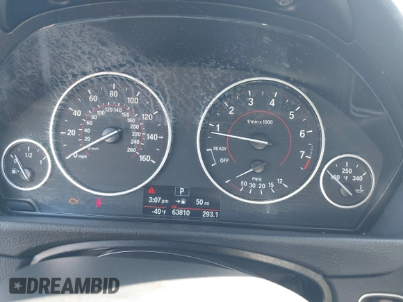 2016 BMW 3 Series 328i xDrive with VIN WBA8E3G55GNU05594, listed as a IAAI auction lot 41634350 with 63,810 mi miles. Bid and sale history available at carsss.com. Image 7.
